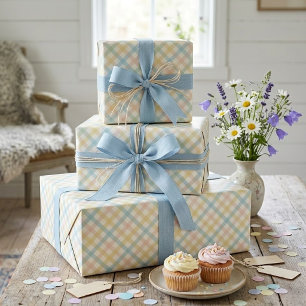 Moderne elegante Karo-Muster-Wrap-Papier Geschenkpapier