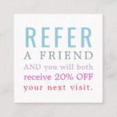 Moderne elegante Karte Schöne Lounge (Vorderseite)