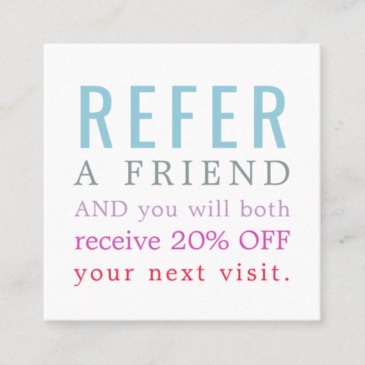 Moderne elegante Karte Schöne Lounge (Vorderseite)