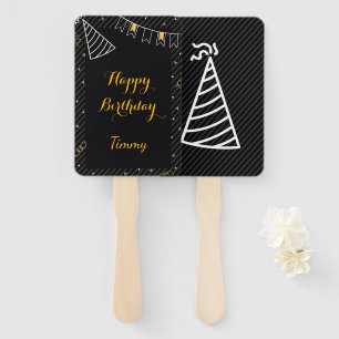 Moderne, elegante Kegelform, die zum Geburtstag ge Fächer