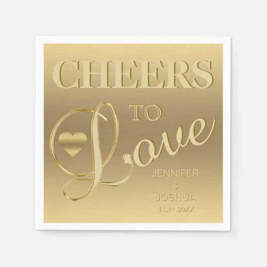 Moderne & elegante KIRCHEN für LIEBE Serviette (Vorderseite)