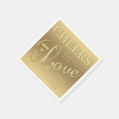 Moderne & elegante KIRCHEN für LIEBE Serviette (Ecke)