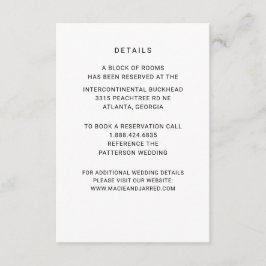 Moderne Elegante Klassik Minimalistisch Begleitkarte