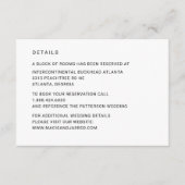 Moderne Elegante Klassik Minimalistisch Begleitkarte (Vorderseite)