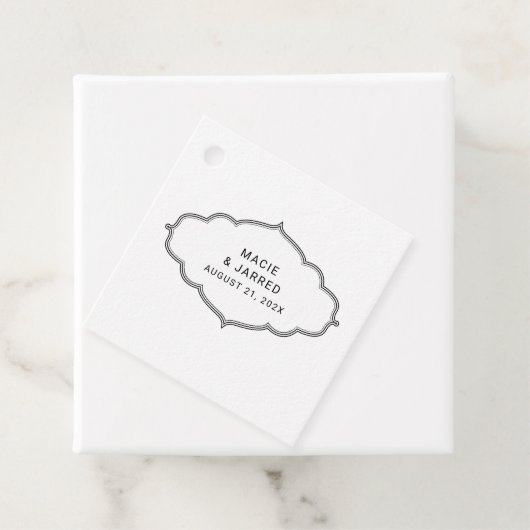 Moderne Elegante Klassik Minimalistisch Geschenkanhänger (Beispiel)