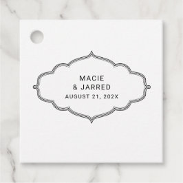 Moderne Elegante Klassik Minimalistisch Geschenkanhänger