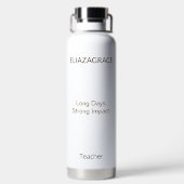 Moderne elegante klassische benutzerdefinierte Leh Trinkflasche (Rückseite)