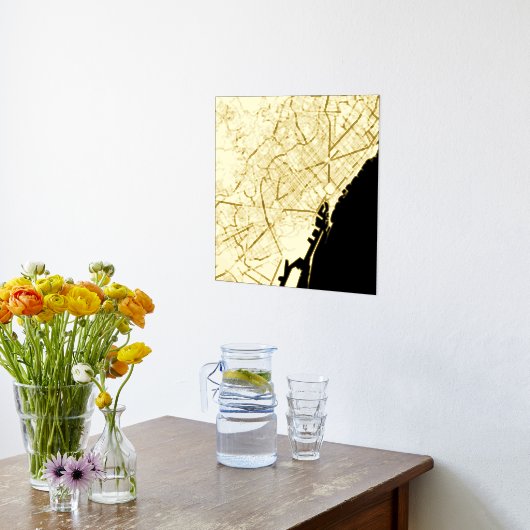 Moderne elegante, klassische Gift Karte von Barcel Foliendrucke (Ablage(Küche))