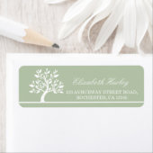 Moderne elegante, klassische Tree Address Label-Vo (Insitu)