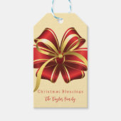 Moderne Elegante Klassische Weihnachten Geschenkanhänger (Vorderseite)