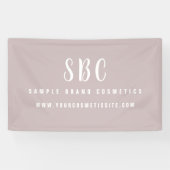 Moderne elegante Kosmetik Business Monogram Banner (Horizontal)