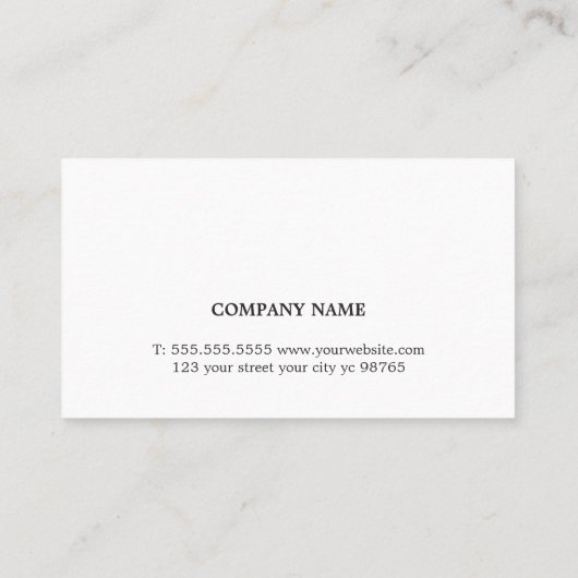 Moderne elegante Kraft Coupon Beauty (Rückseite)