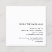 Moderne elegante Kraft White Loyalty Card Treuekarte (Rückseite)