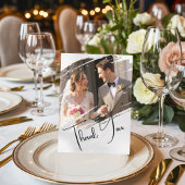 Moderne elegante kreative Hochzeit Danke Vorlage