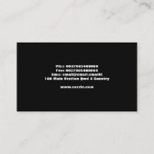 Moderne elegante, kreative Visitenkarten Visitenkarte (Rückseite)