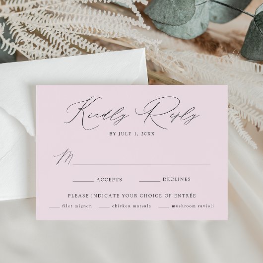Moderne Elegante Küche RSVP Karte