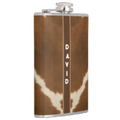 Moderne Elegante Kuh Imitate Leather Collection Flachmann (Rechts)