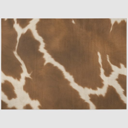 Moderne Elegante Kuh Imitate Leather Collection Seidenpapier (Vorderseite)