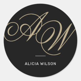 Moderne, elegante, kundenspezifische Vollnahrung E Runder Aufkleber