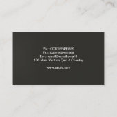 Moderne Elegante Kunst, Dichtung und Musik Berufli Visitenkarte (Rückseite)