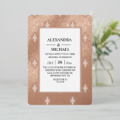 Moderne Elegante Kunst, Dichtung und Musik Folieneinladung (Stehend vorne)