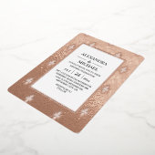 Moderne Elegante Kunst, Dichtung und Musik Folieneinladung (Gedreht)