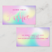 Moderne elegante Lashes Visitenkarte (Vorne/Hinten)