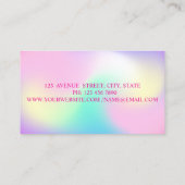 Moderne elegante Lashes Visitenkarte (Rückseite)