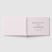 Moderne elegante Lavendelhochzeit Gästebuch (Voll)