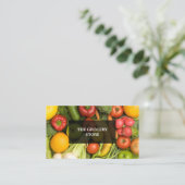 Moderne elegante Lebensmittelkarte Visitenkarte (Stehend Vorderseite)