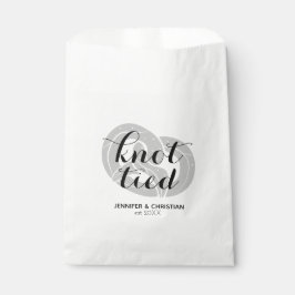 Moderne, elegante Leckerei Knot Tied Pretzel Hochz Geschenktütchen