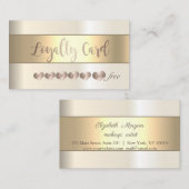 Moderne elegante, leuchtende Stripe-Loyalitätskart Treuekarte (Vorne/Hinten)