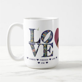 Moderne Elegante LIEBE Florenz HERZ FOTO Kaffeetasse