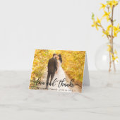 Moderne Elegante Liebe und Dank | Hochzeitsnotiz Karte (Gelbe Blume)