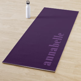 Moderne Elegante Lila Minimal Personalisiert Yogamatte