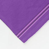 Moderne Elegante Lila Violettfarbenharmonie Fleecedecke (Ecke)