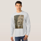 Moderne, elegante Lion Head Template Mens Ash T-Shirt (Vorne ganz)