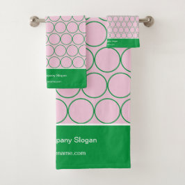 Moderne elegante Logo-Markenbezeichnung Badhandtuch Set