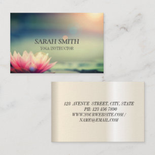 Moderne elegante Lotus Blume Business Card Visitenkarte