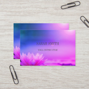 Moderne elegante Lotus Blume Business Card Visitenkarte