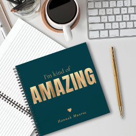 Moderne elegante lustige Typografie Motivierend Notizblock