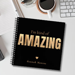 Moderne elegante lustige Typografie Motivierend Notizblock