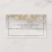 Moderne elegante Macaroons Gold-Touch Visitenkarte (Rückseite)