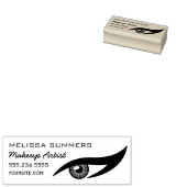 Moderne elegante Makeup Artist Eye Eyeliner-Adress Gummistempel (Stempel)
