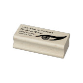 Moderne elegante Makeup Artist Eye Eyeliner-Adress Gummistempel (Stempel)