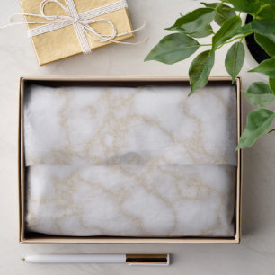 Moderne elegante Marmor-Imitat Goldglitter Seidenpapier