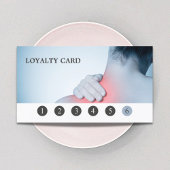 Moderne elegante Massage Therapist Loyalty Card Treuekarte