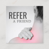 Moderne Elegante Massage Therapist Referentin Card Empfehlungskarte (Vorderseite)