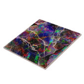 Moderne Elegante, mehrfarbige Marmorplatte Dunkel Fliese (Seite)