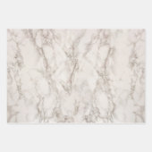 Moderne Elegante Minimal Graue Marmorsteinstruktur Geschenkpapier Set (Vorderseite)